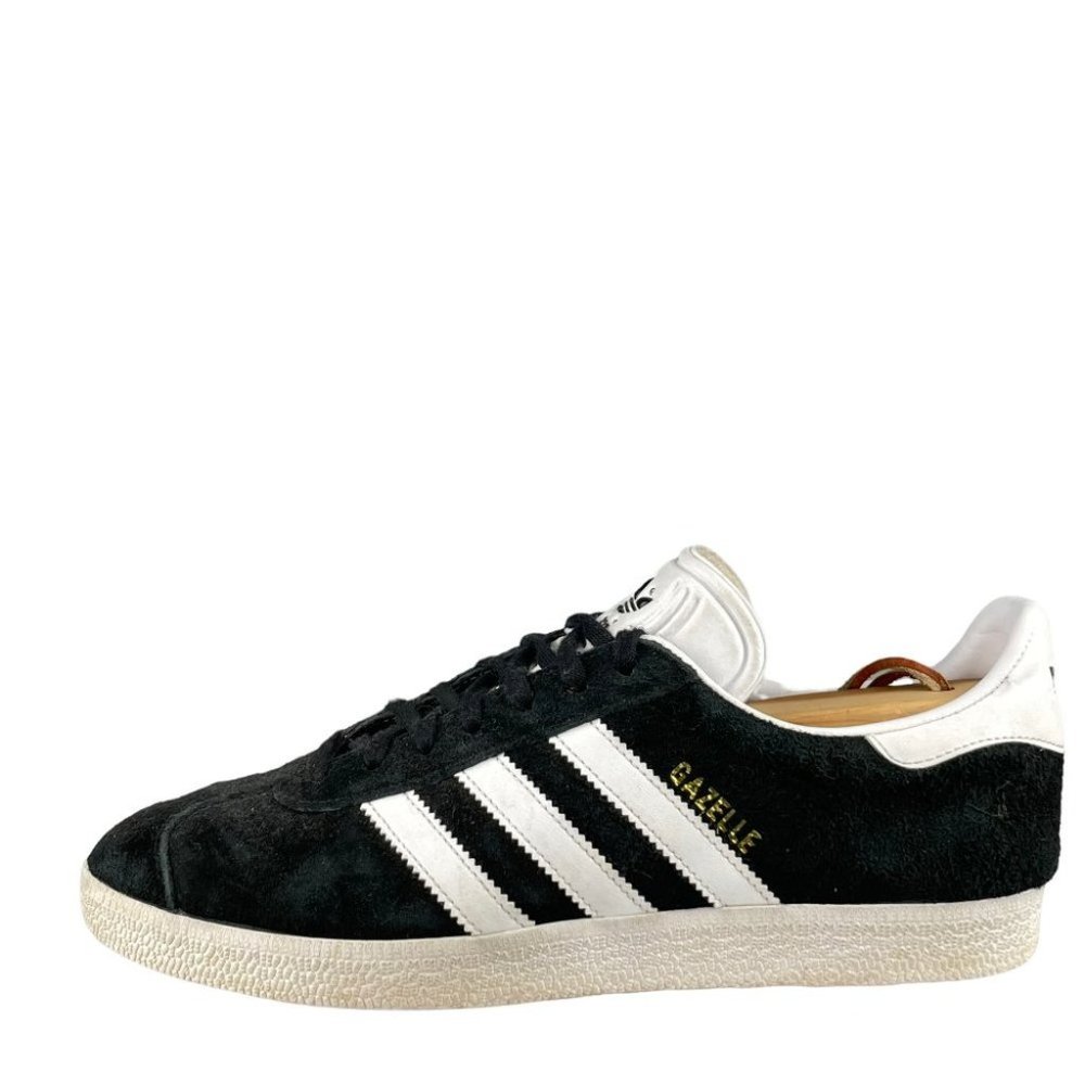 Men's Adidas Gazelle Black Suede Shoe Size 8.5